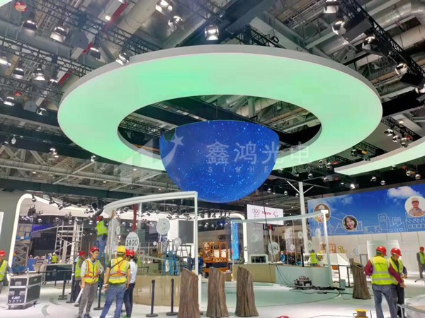 上海国际会展中心-直径6米球屏
